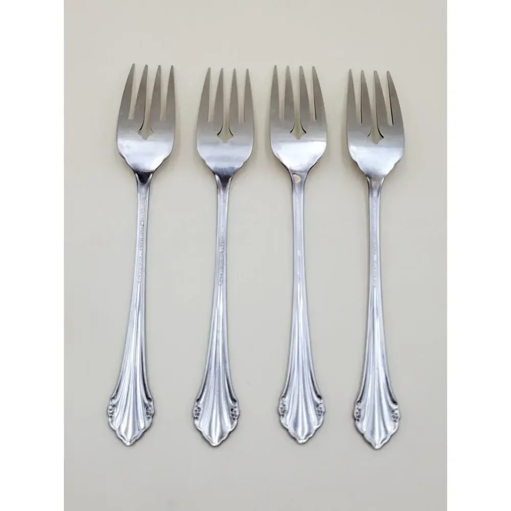 Oneida 1881 Rogers BITTERSWEET REPOSE 4pc Lot Salad Fork